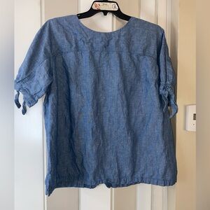 Martha Stewart Jean blouse. Size 1X.